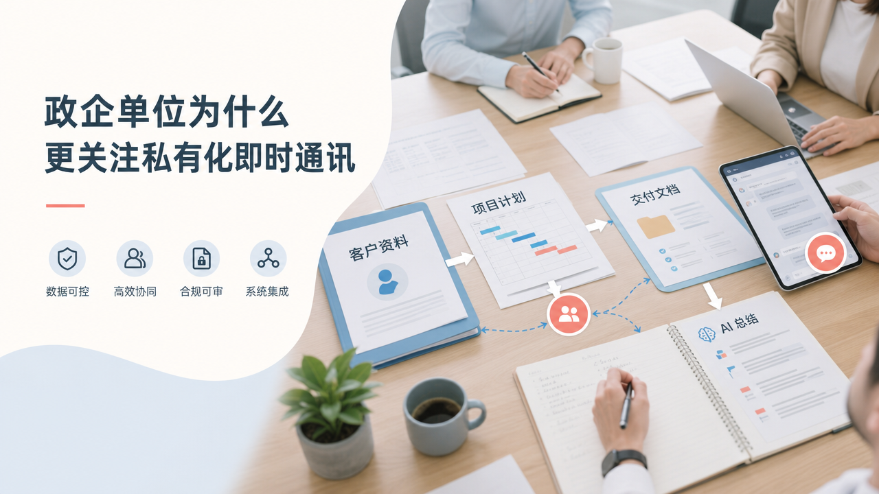 政企单位为什么更关注私有化即时通讯