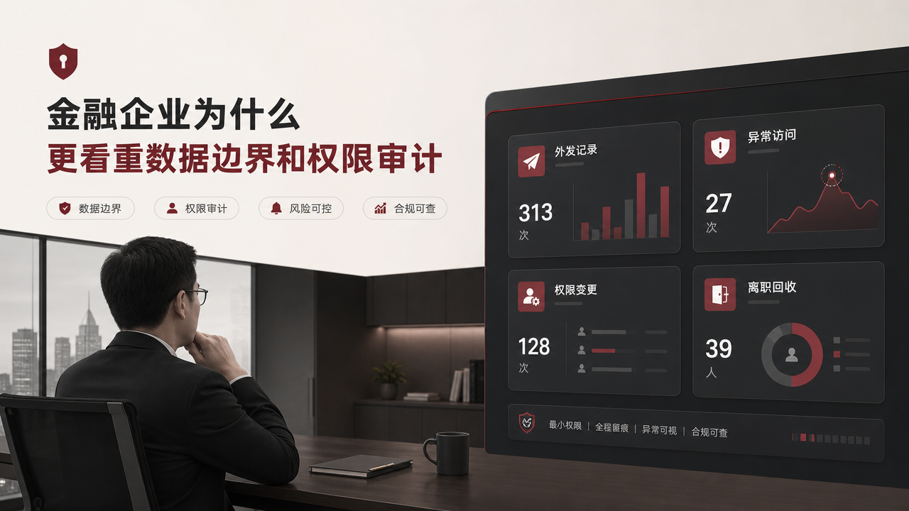 金融企业为什么更看重数据边界和权限审计