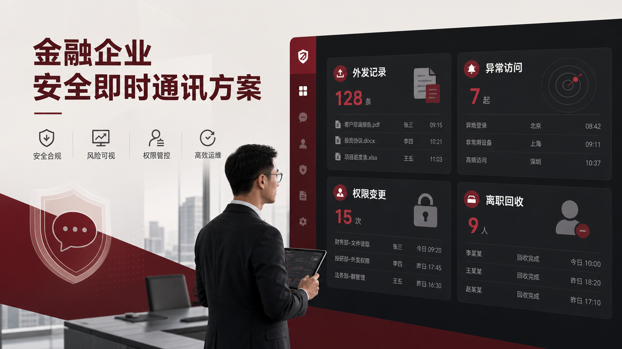 金融企业安全即时通讯方案