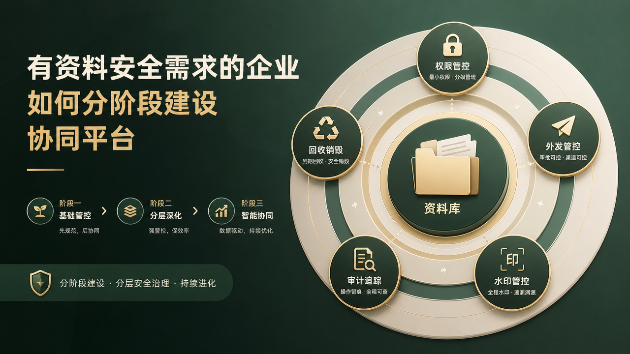 有资料安全需求的企业如何分阶段建设协同平台