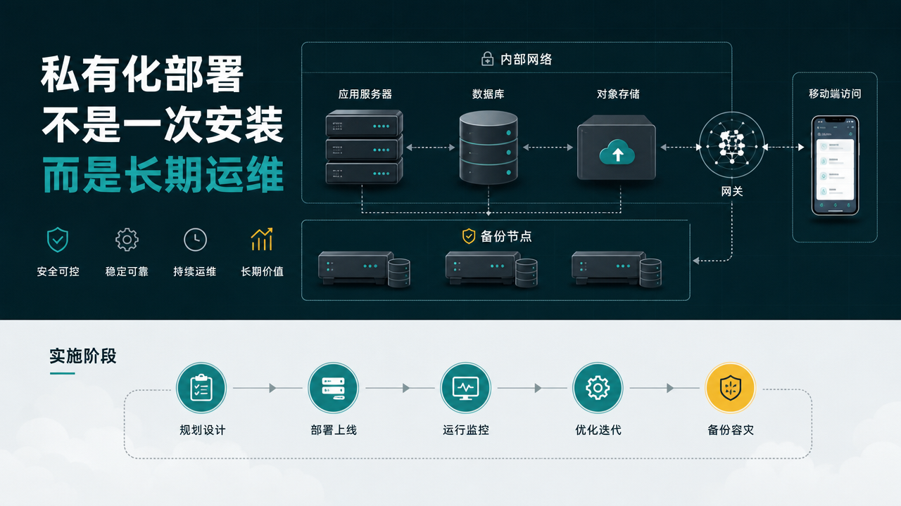 私有化部署不是一次安装而是长期运维