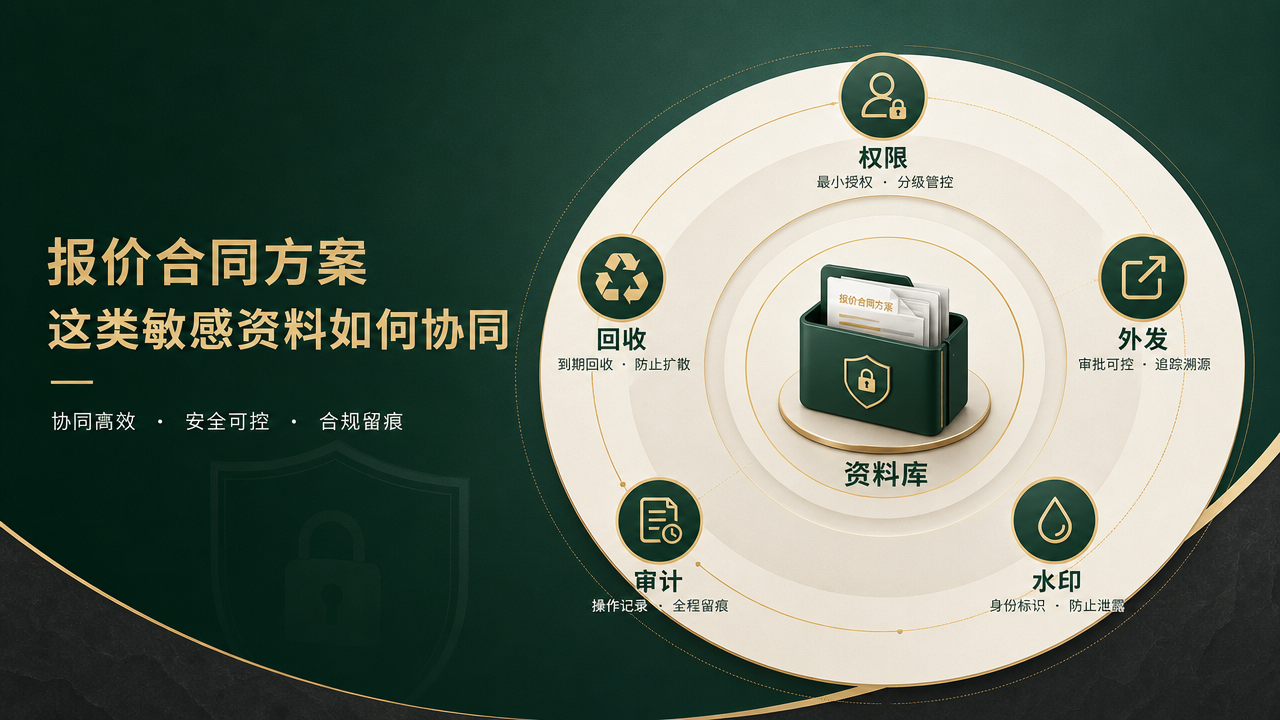 报价合同方案这类敏感资料如何协同