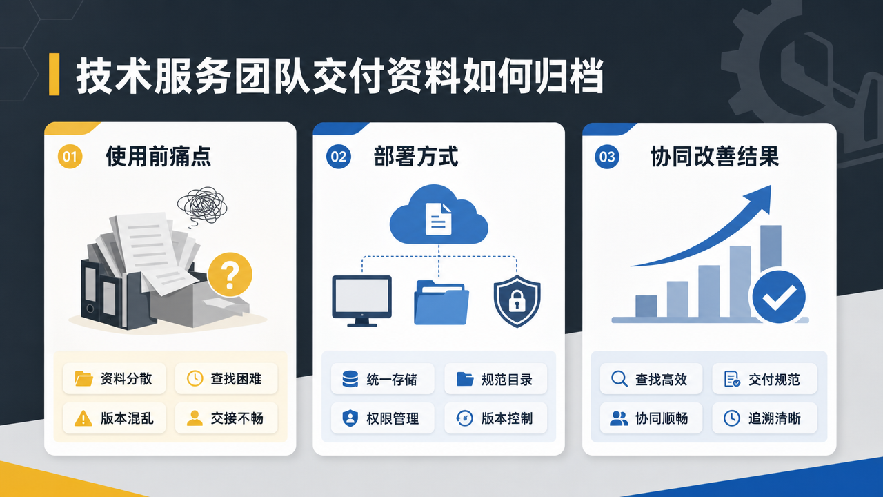 技术服务团队交付资料如何归档
