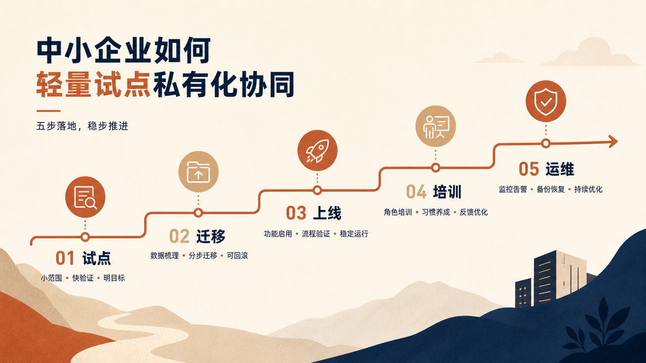 中小企业如何轻量试点私有化协同