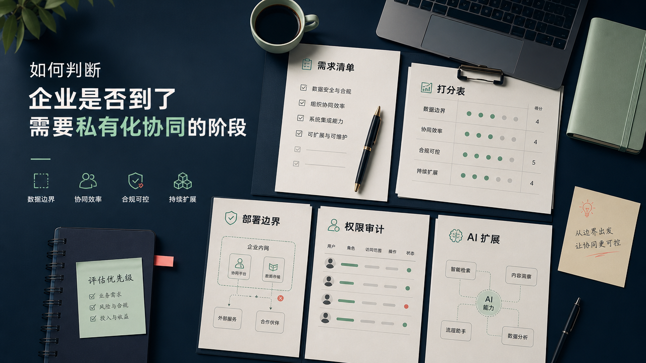 如何判断企业是否到了需要私有化协同的阶段