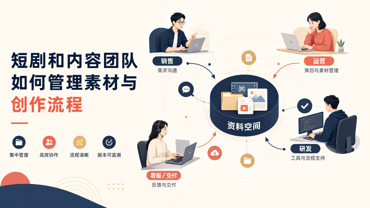 短剧和内容团队如何管理素材与创作流程