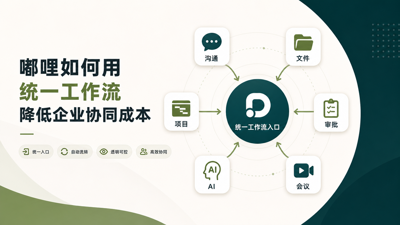 嘟哩如何用统一工作流降低企业协同成本