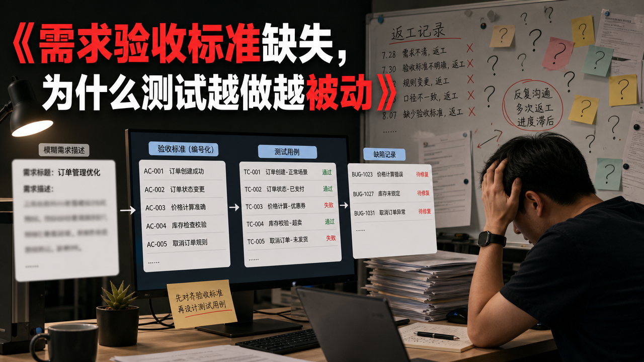 需求验收标准缺失，为什么测试越做越被动