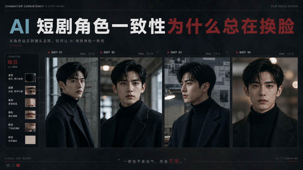 AI 短剧角色一致性为什么总在换脸