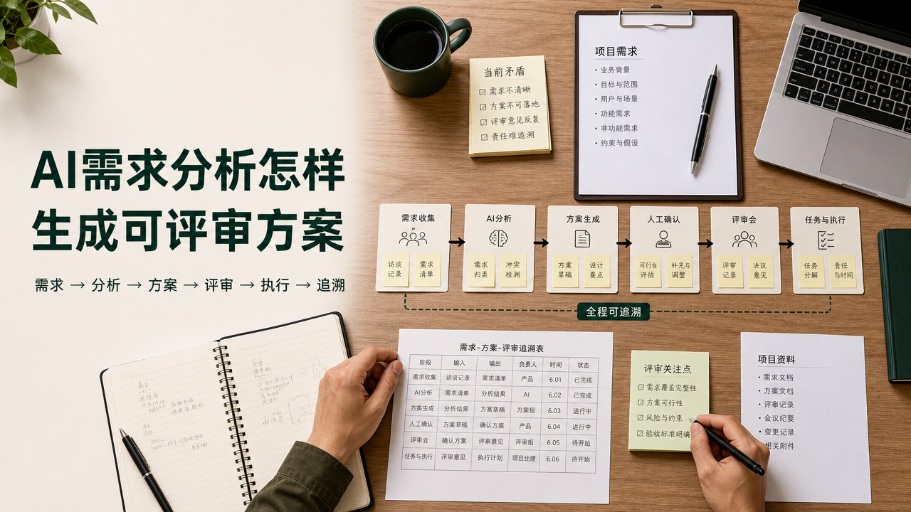 AI需求分析怎样生成可评审方案