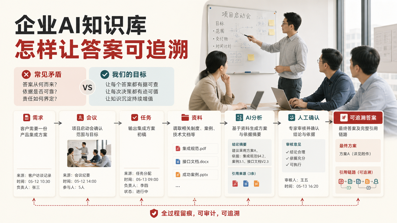 企业AI知识库怎样让答案可追溯