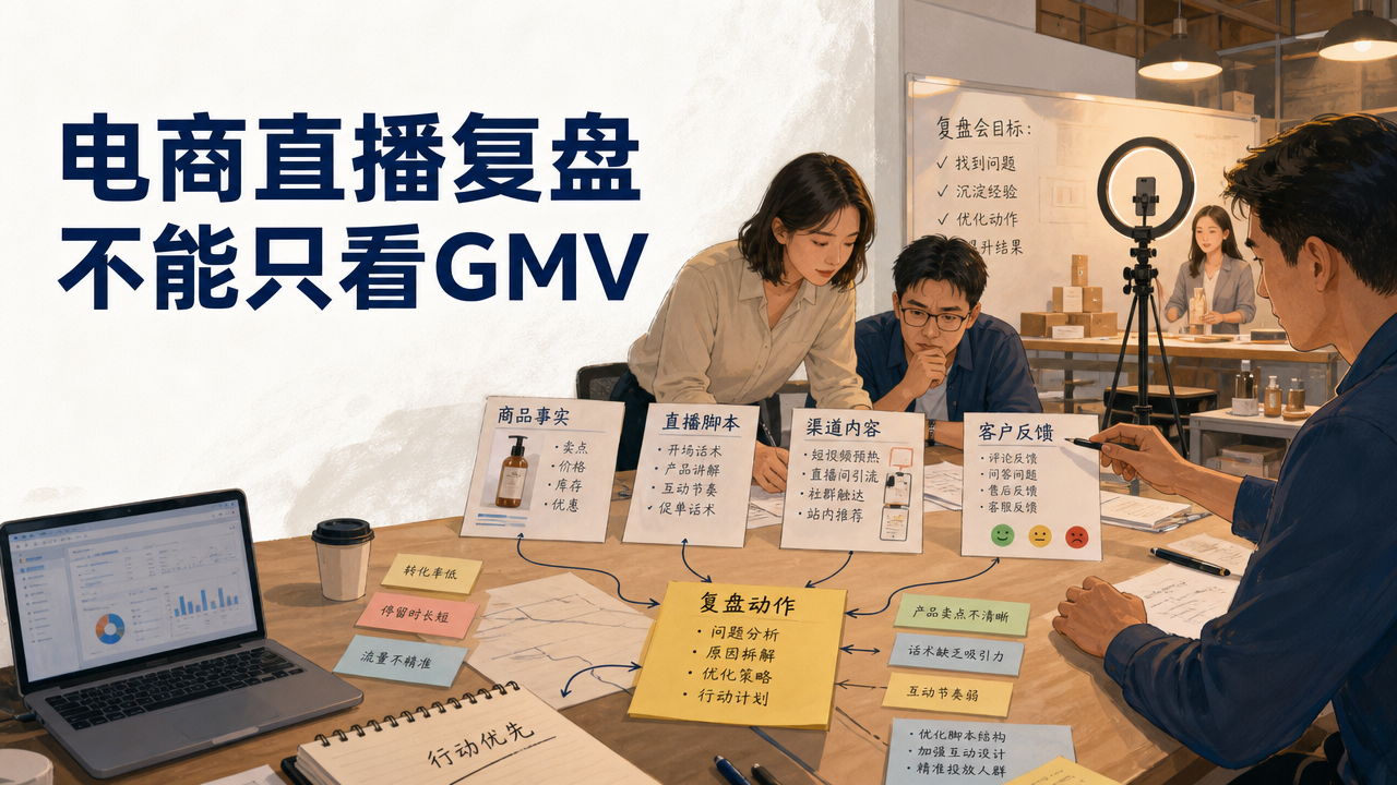 电商直播复盘不能只看GMV