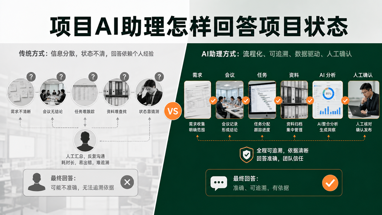 项目AI助理怎样回答项目状态