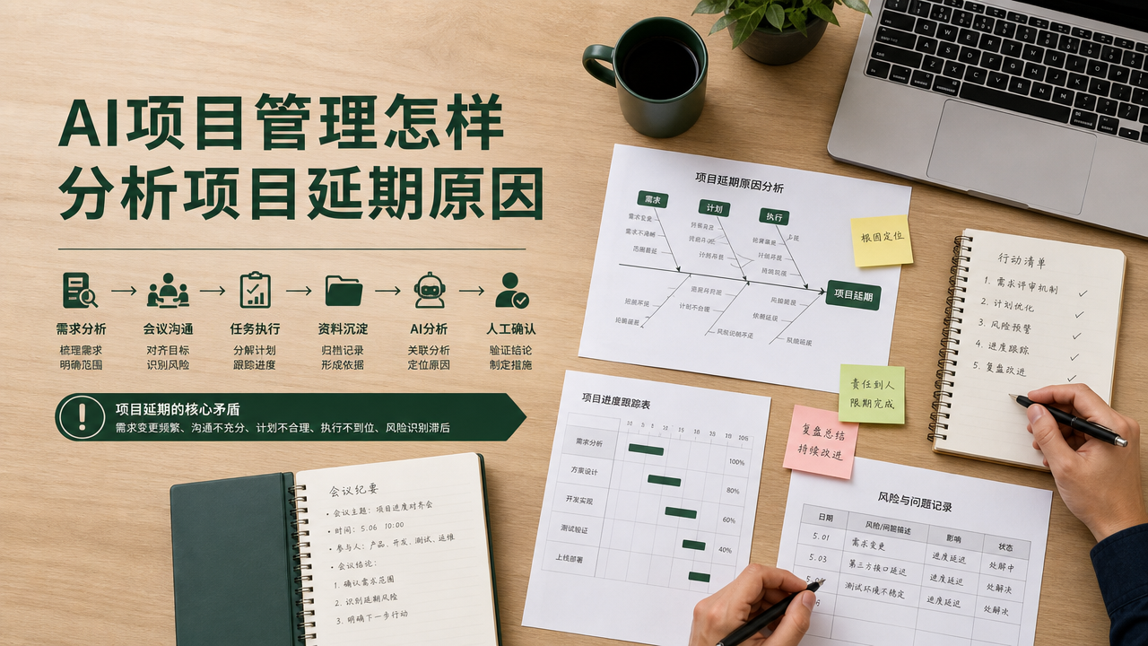 AI项目管理怎样分析项目延期原因