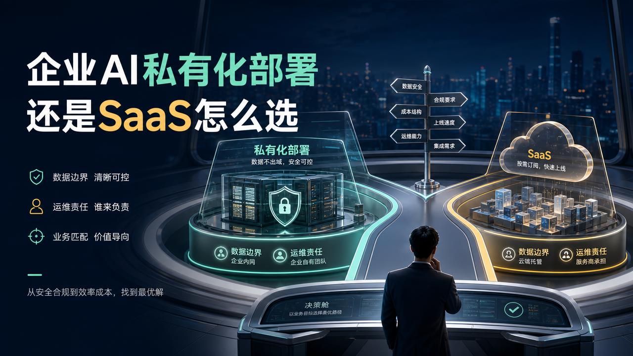 企业AI私有化部署还是SaaS怎么选